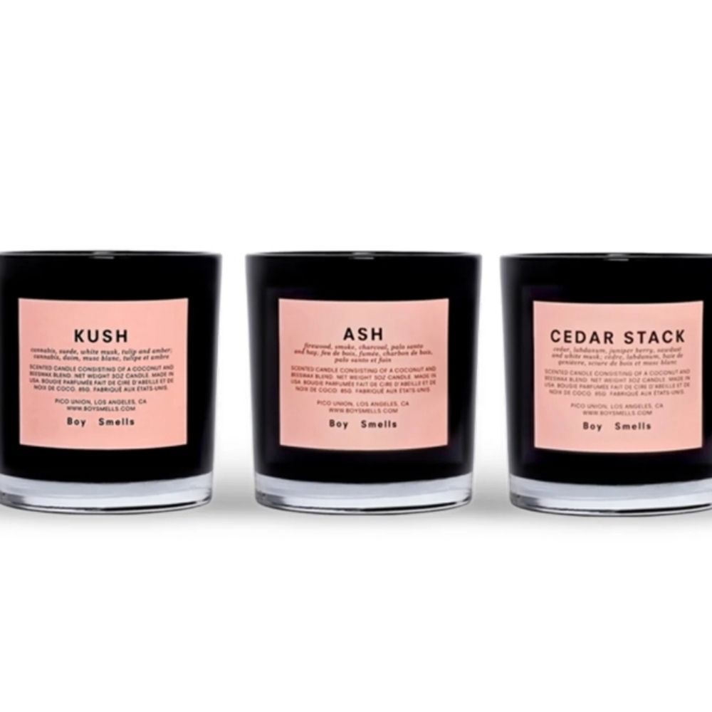 Boy Smells Core Trio Set- Kush, Ash, & Cedar Stack Scented Candles